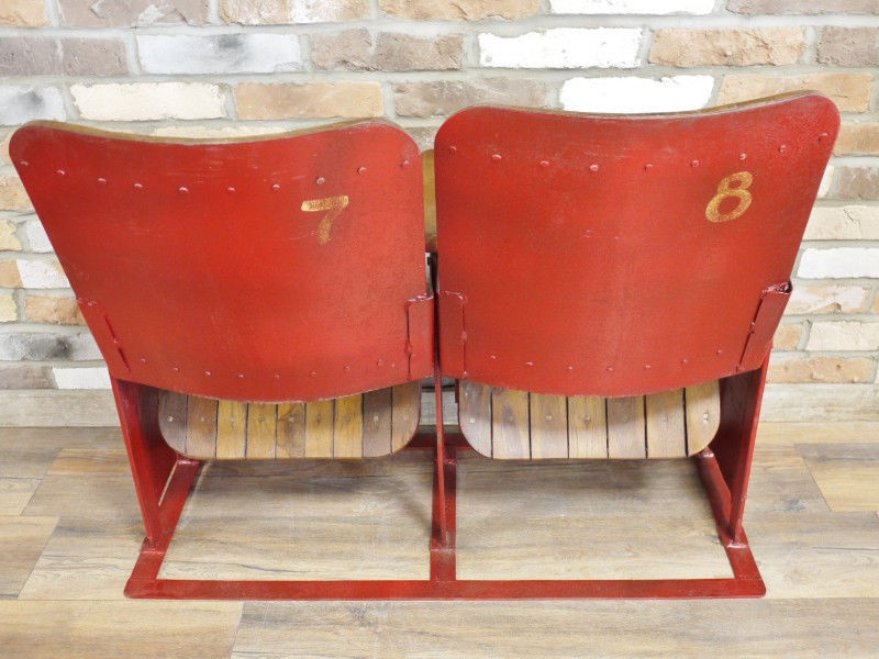 Vintage Antique Refurbished Cinema Seats - Restored chic Theatre Cinema chairs