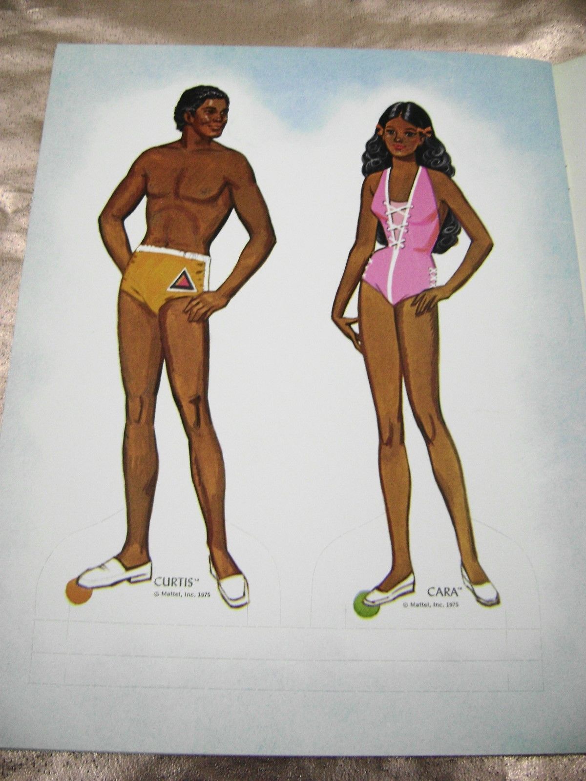 VTG PAPER DOLLS 1980s BARBIE FRIENDS SPORTS WHITMAN/GOLDEN  UNCUT $1 SHIPPING!!!