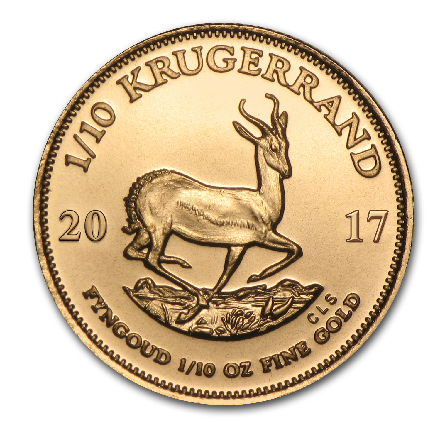 2017 South Africa 1/10 oz Gold Krugerrand - SKU #117277