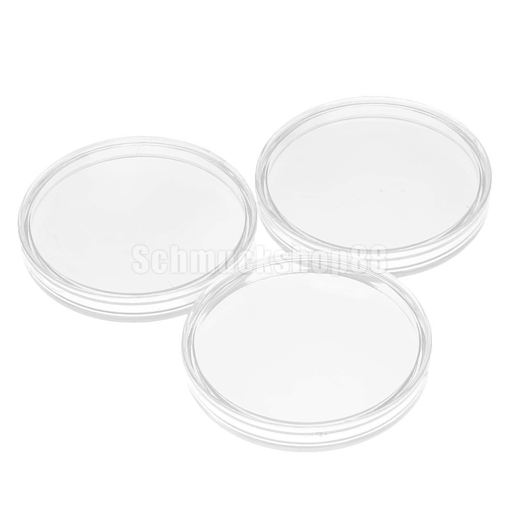 200x/Set Coin Case Capsules Holder 36mm Applied Round Storage Box Collecting