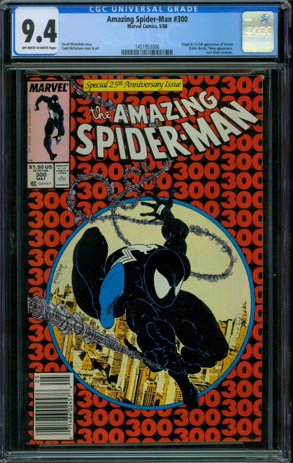 Amazing Spider-Man 300 CGC 9.4 - Off-White to White Pages