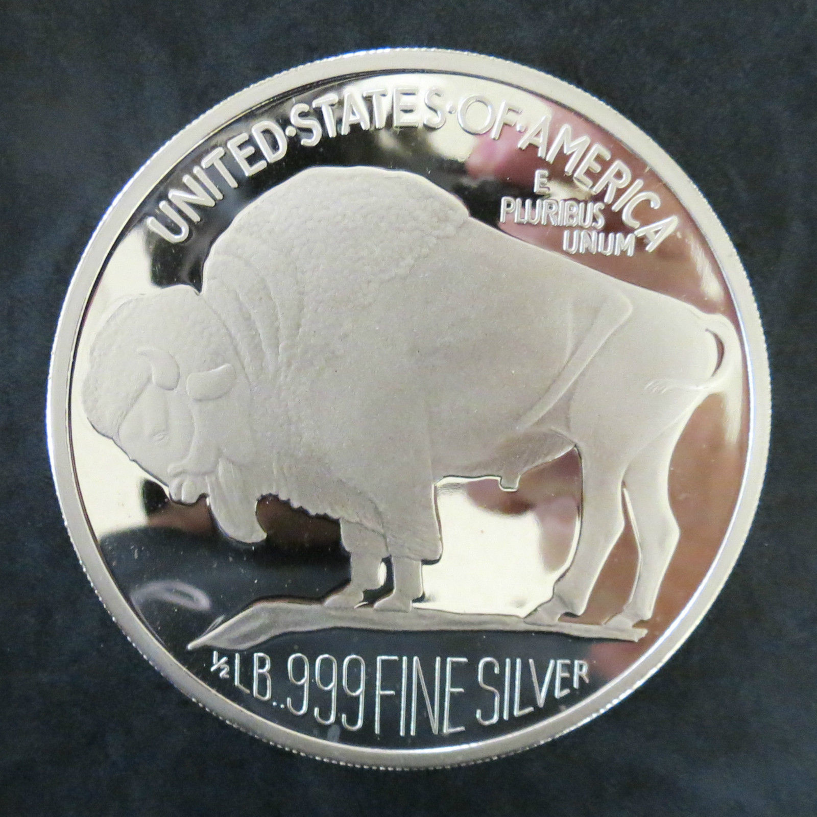 2010 GIANT 6 OZ  1/2 TROY POUND INDIAN BUFFALO SILVER ROUND.999 FINE