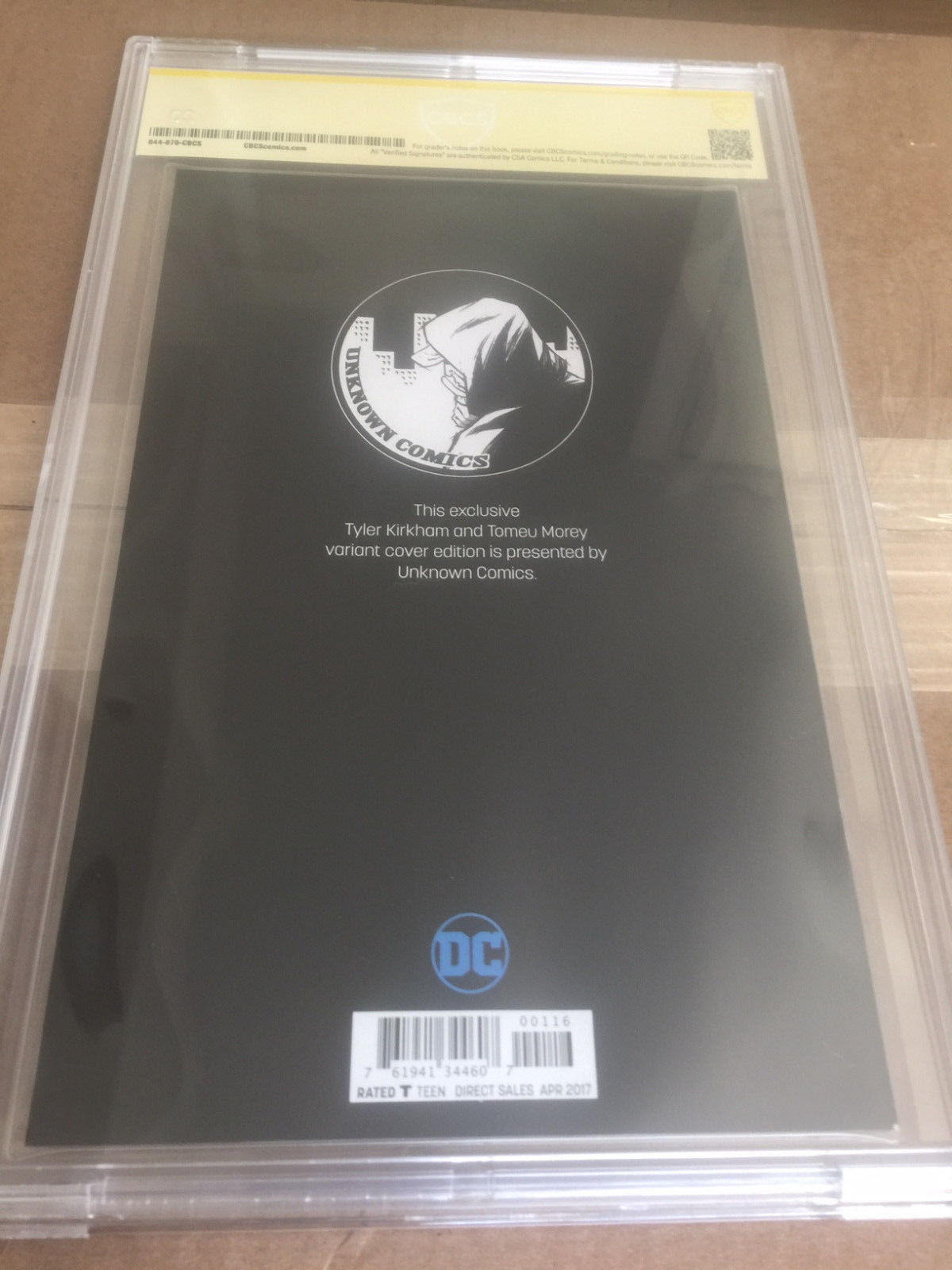 Super Sons #1 (2017, DC) CBCS 9.8 SS not CGC Catwoman variant signed Kirkham