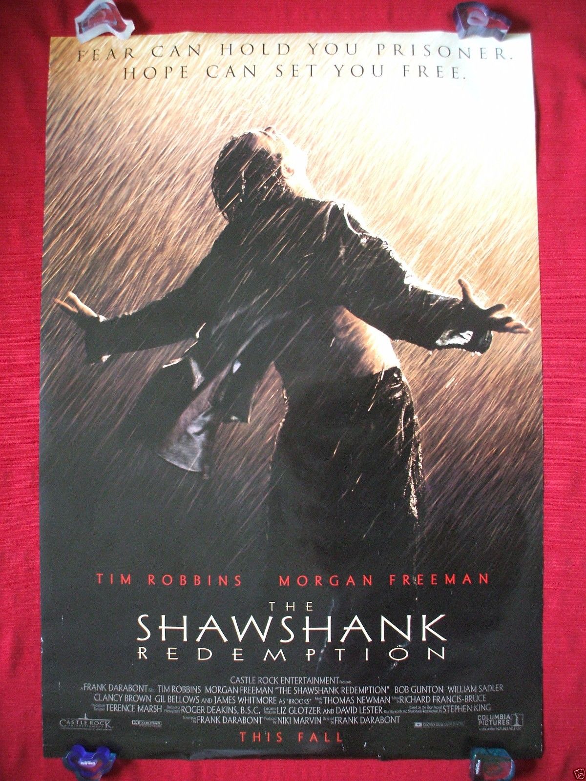 THE SHAWSHANK REDEMPTION * 1994 ORIGINAL MOVIE POSTER D/S DOUBLE SIDED ADVANCE