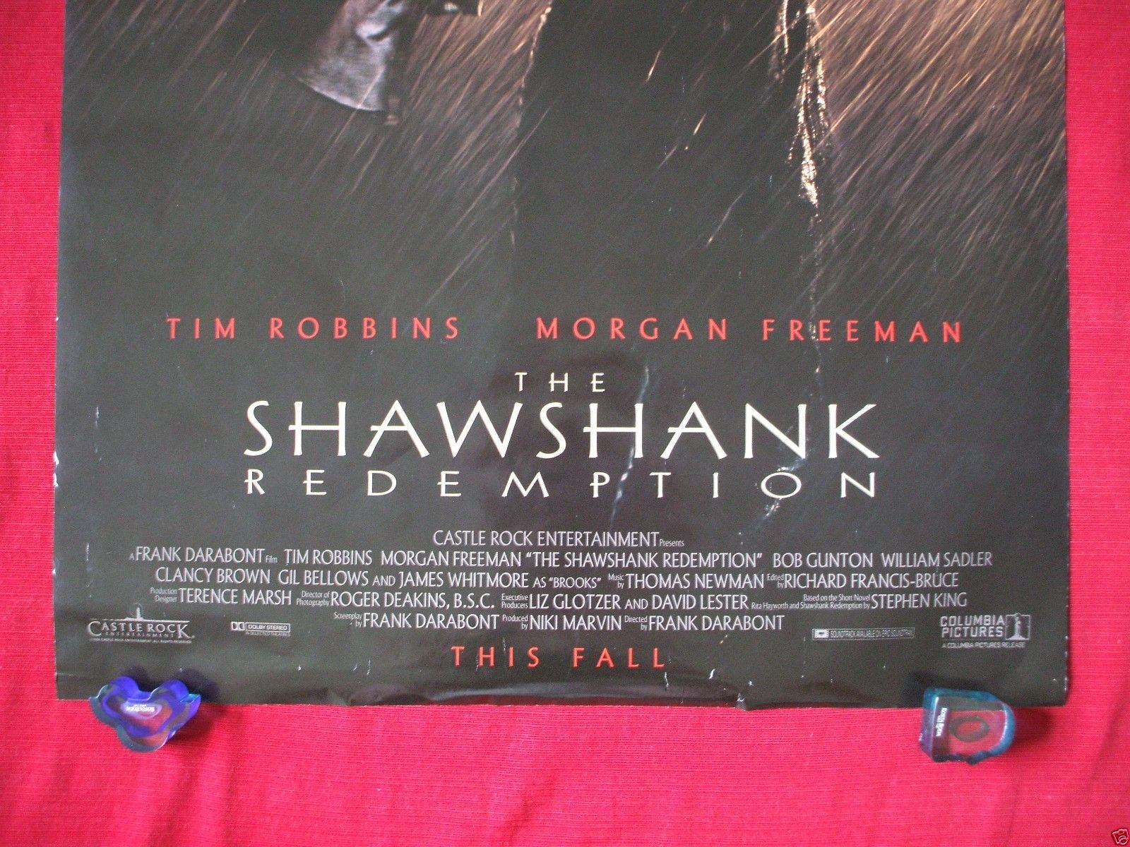 THE SHAWSHANK REDEMPTION * 1994 ORIGINAL MOVIE POSTER D/S DOUBLE SIDED ADVANCE