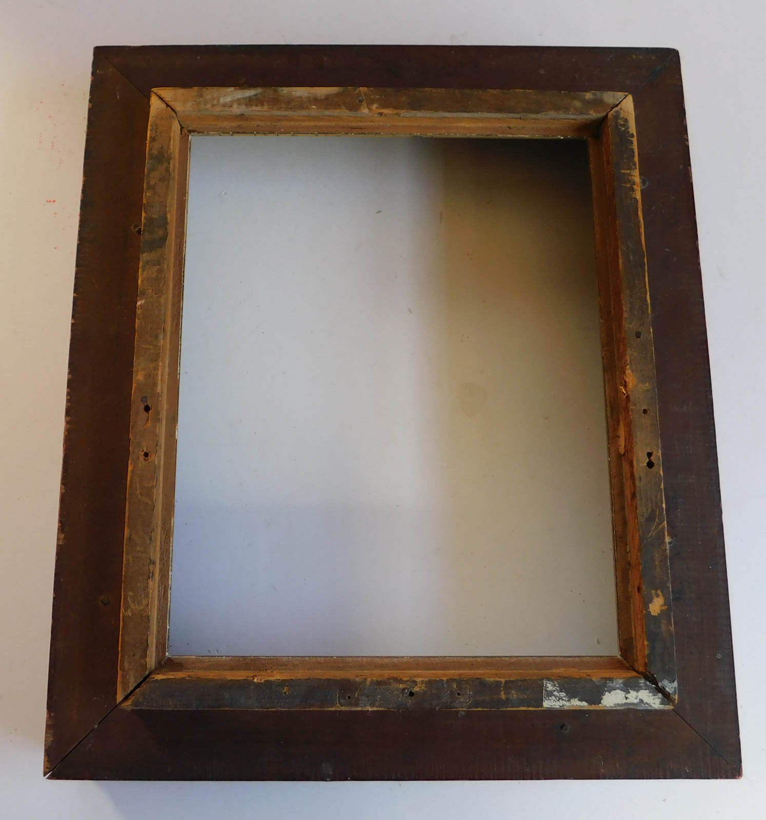 Antique Victorian Walnut Gilt Gold Black Picture Frame