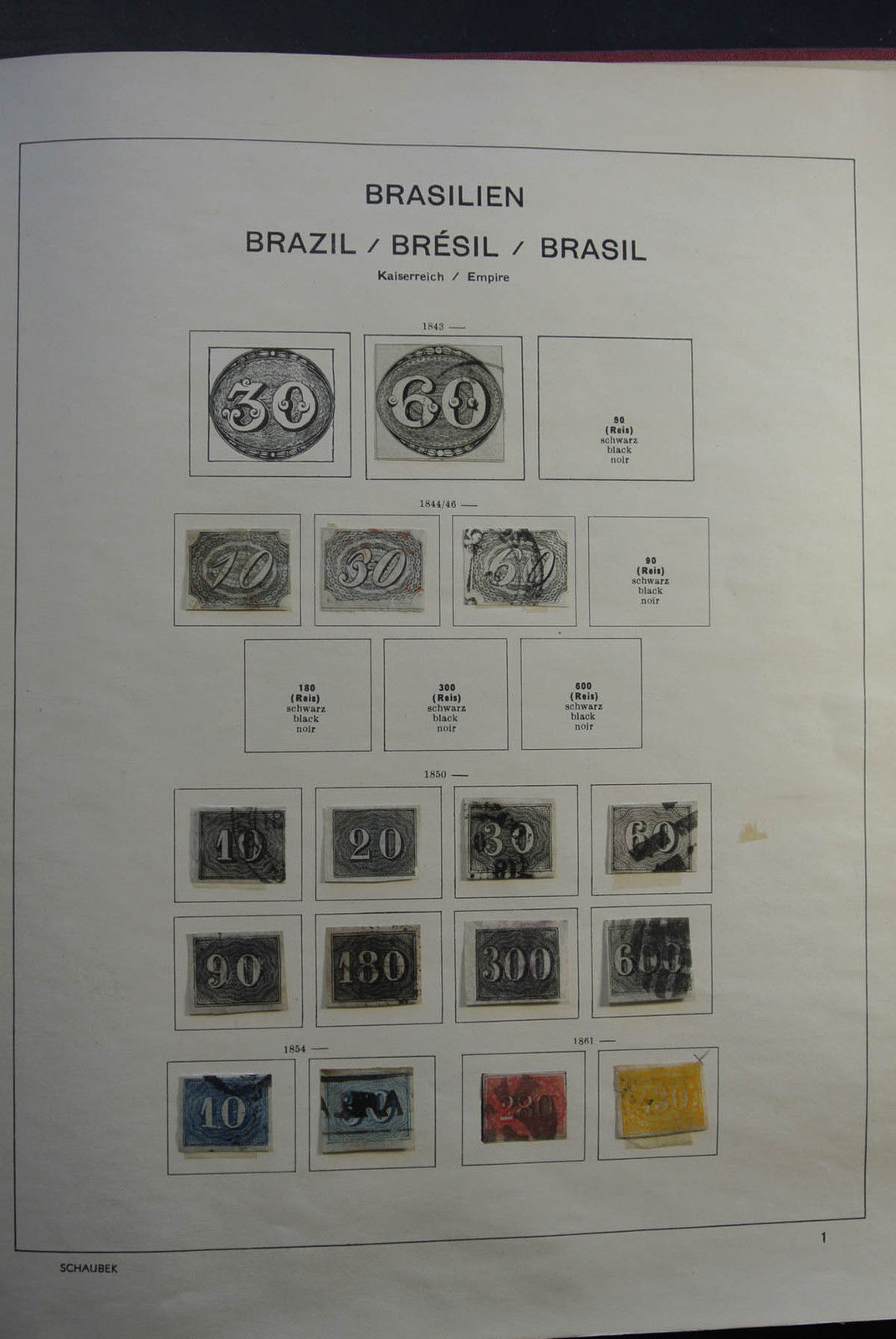 Lot 26001 Collection stamps of Brazil 1843-1966.