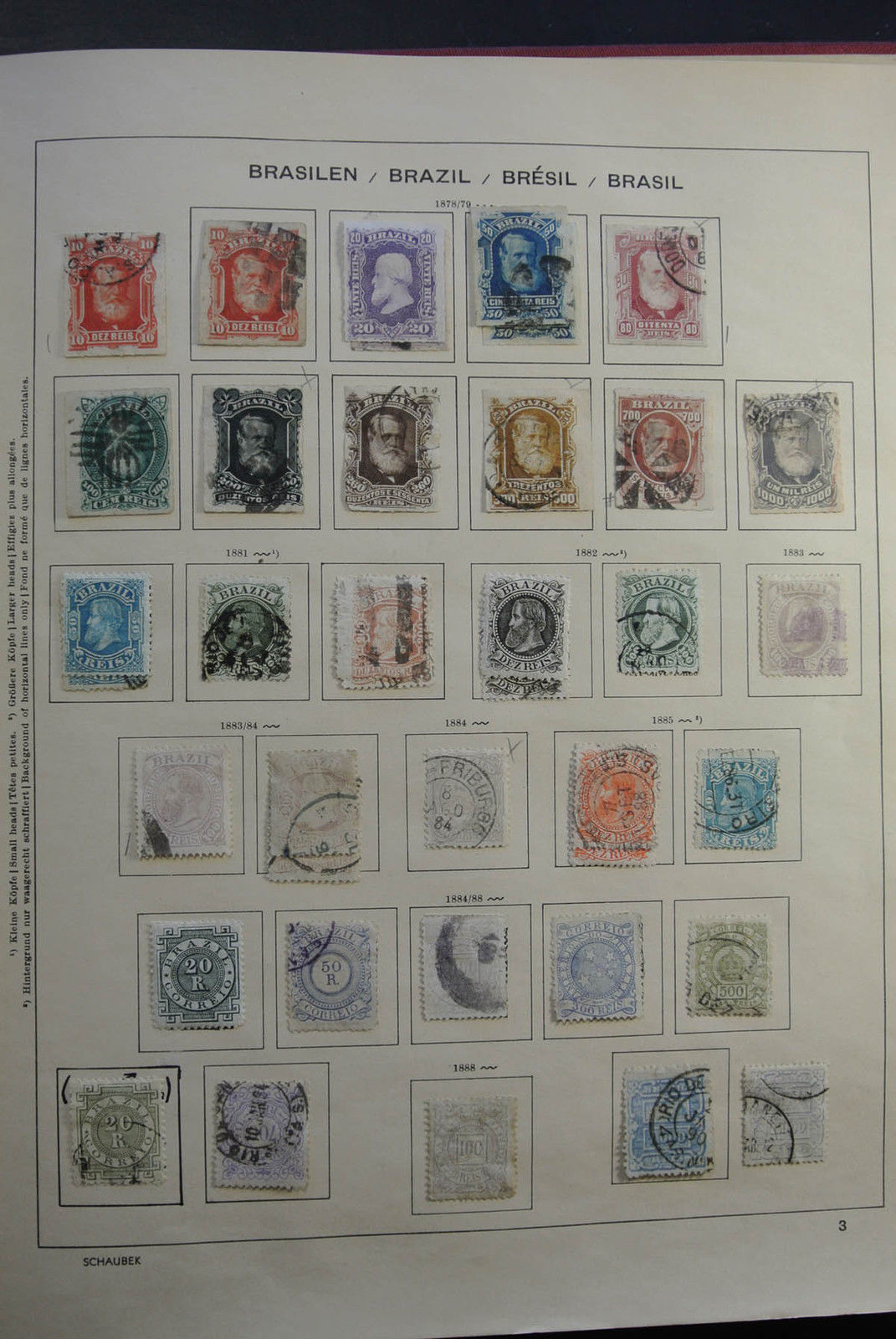 Lot 26001 Collection stamps of Brazil 1843-1966.