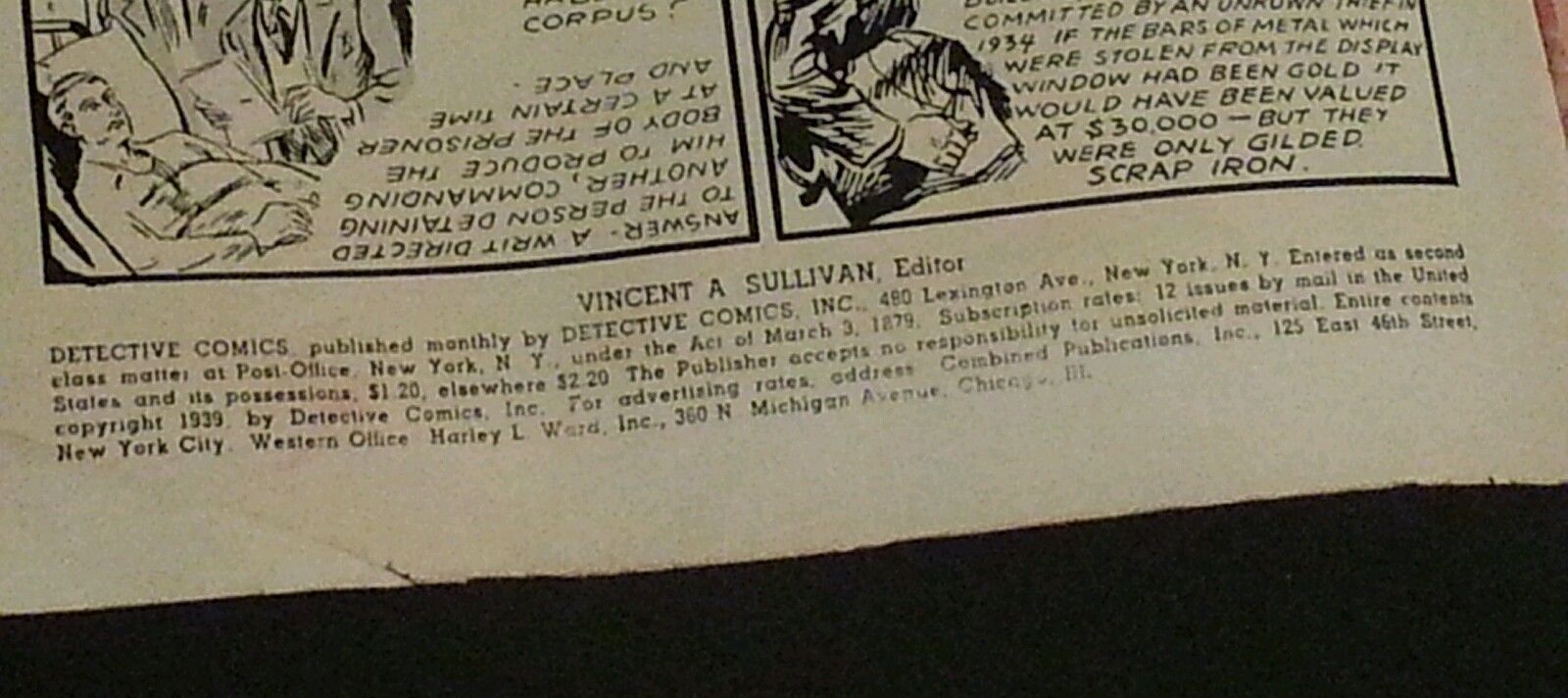 Batman Detective Comics # 27 1939 Oversized Golden Age Replica  ☆☆☆☆