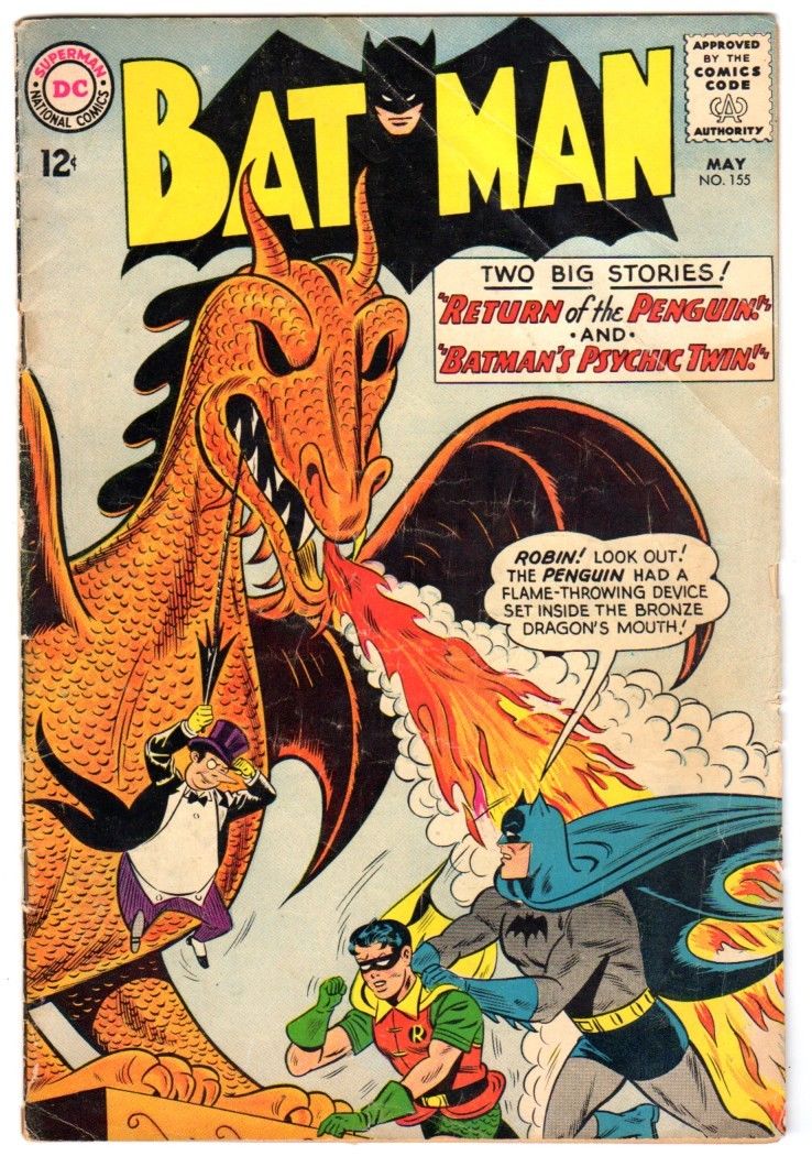 Batman #155 (May 1963) GD Condition 1st Silver Age Penguin Appearance