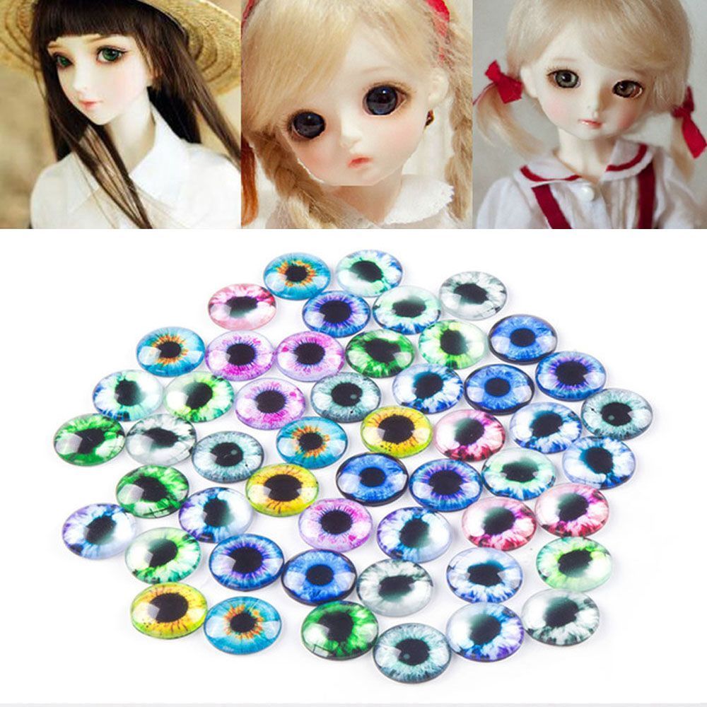 20Pcs 10MM/16MM/20MM Accessories DIY Crafts Eyeballs Time Gem Glass Dolls Eyes