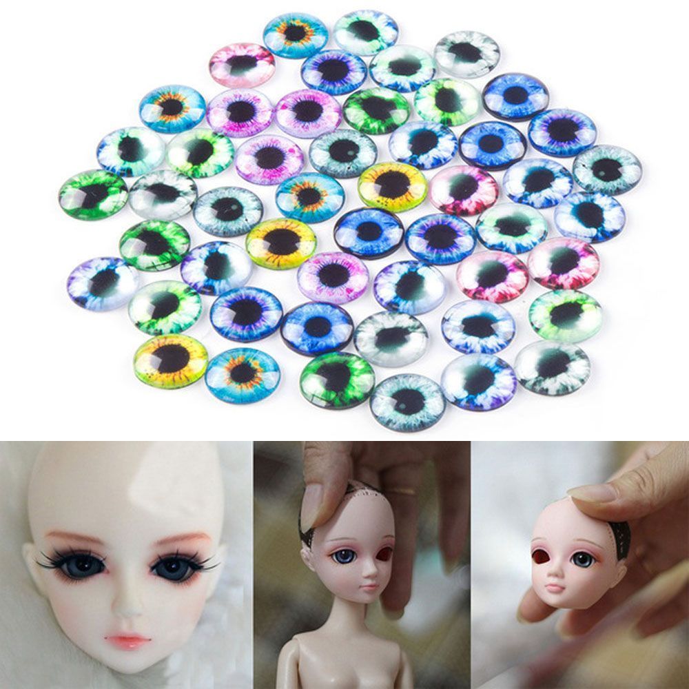 20Pcs 10MM/16MM/20MM Accessories DIY Crafts Eyeballs Time Gem Glass Dolls Eyes