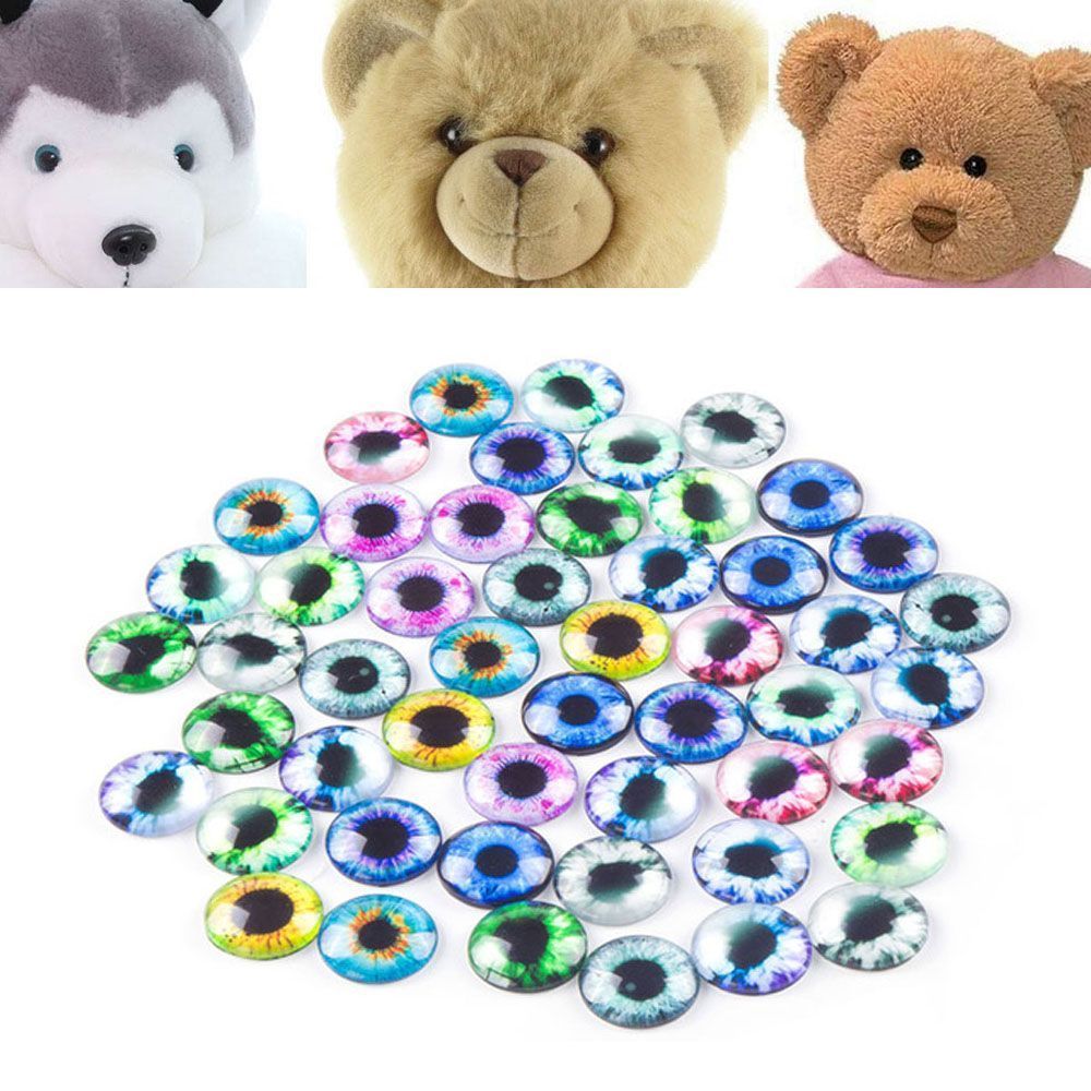 20Pcs 10MM/16MM/20MM Accessories DIY Crafts Eyeballs Time Gem Glass Dolls Eyes