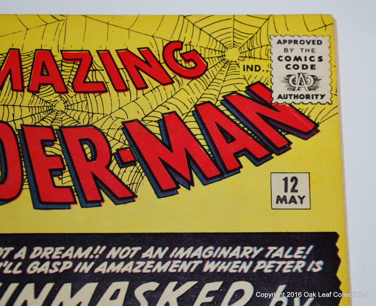 Amazing Spiderman 12 Marvel Comic Book 1964 Spidey UNMASKED! VF-NM