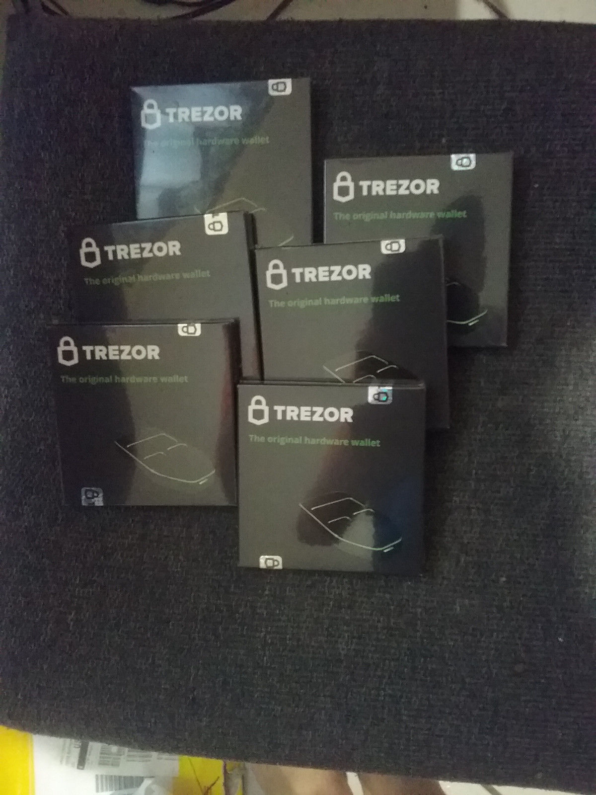 Trezor Brand New In Box White Hardware Cryptocoin Vault