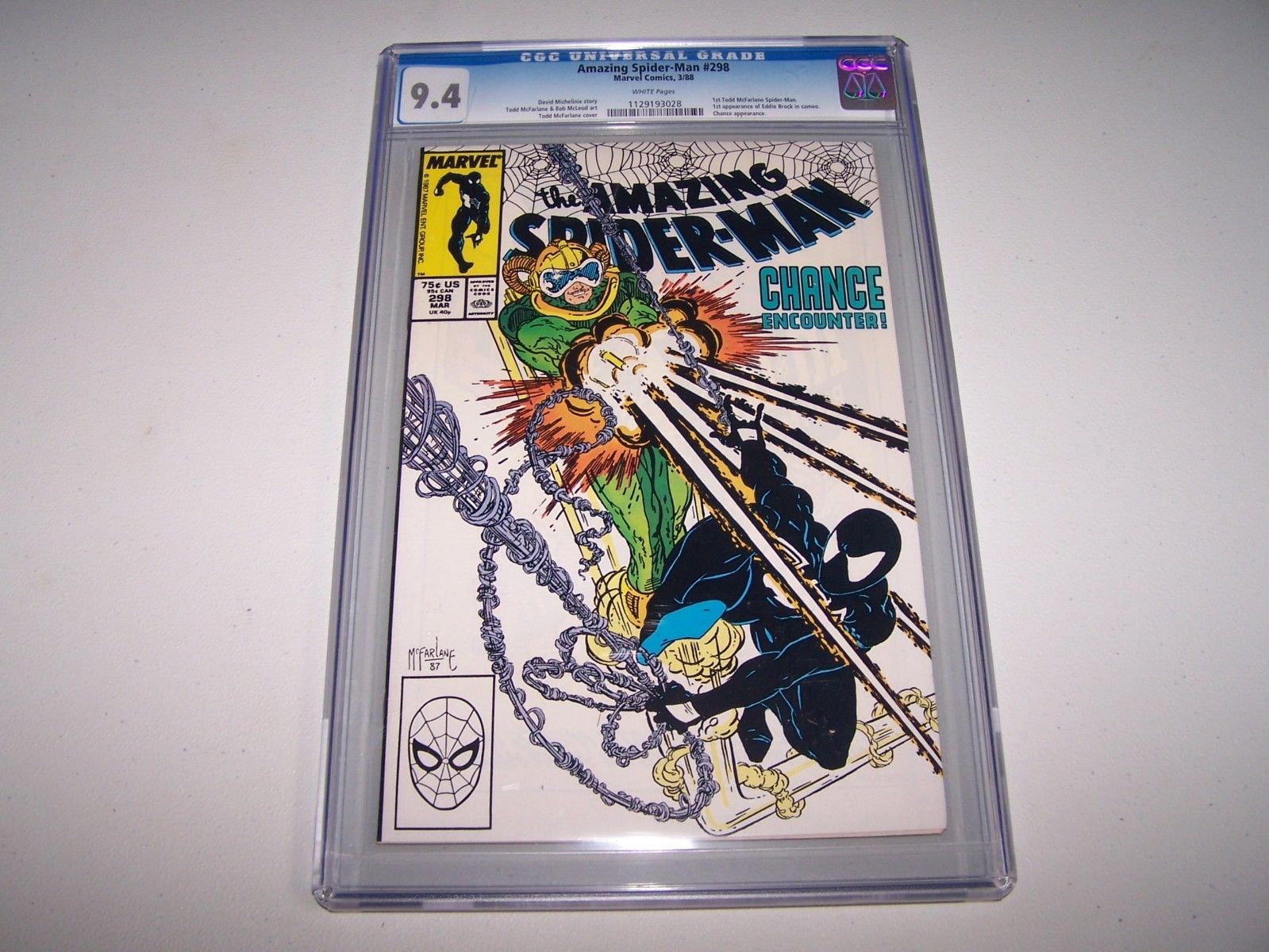 Amazing Spider-man #298 CGC 9.4 WP 1st McFarlane/Eddie Brock/Venom TAKING OFFERS