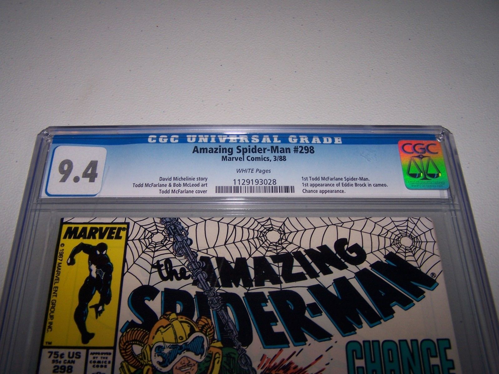 Amazing Spider-man #298 CGC 9.4 WP 1st McFarlane/Eddie Brock/Venom TAKING OFFERS