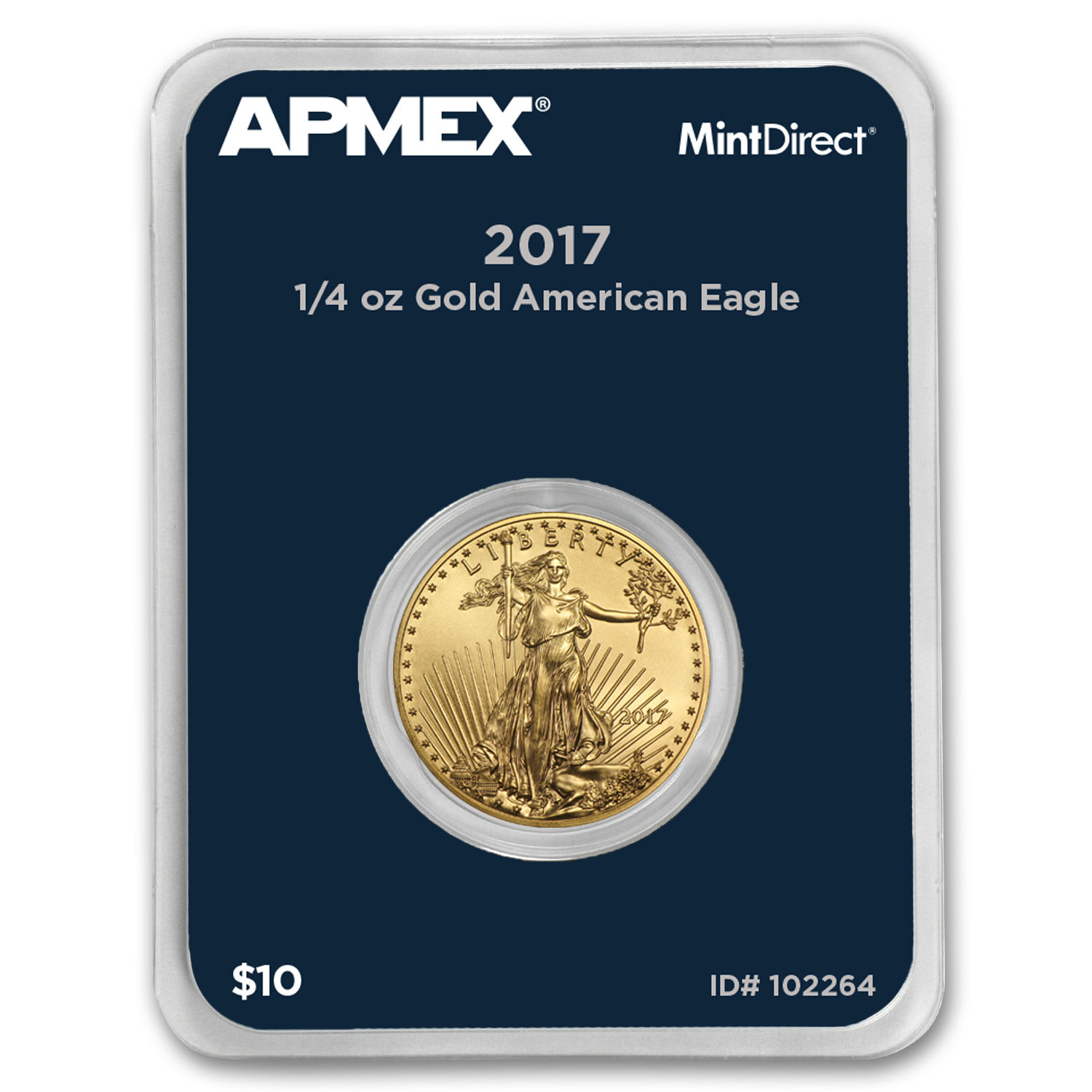 2017 1/4 oz Gold American Eagle (MintDirect® Single) - SKU #102264