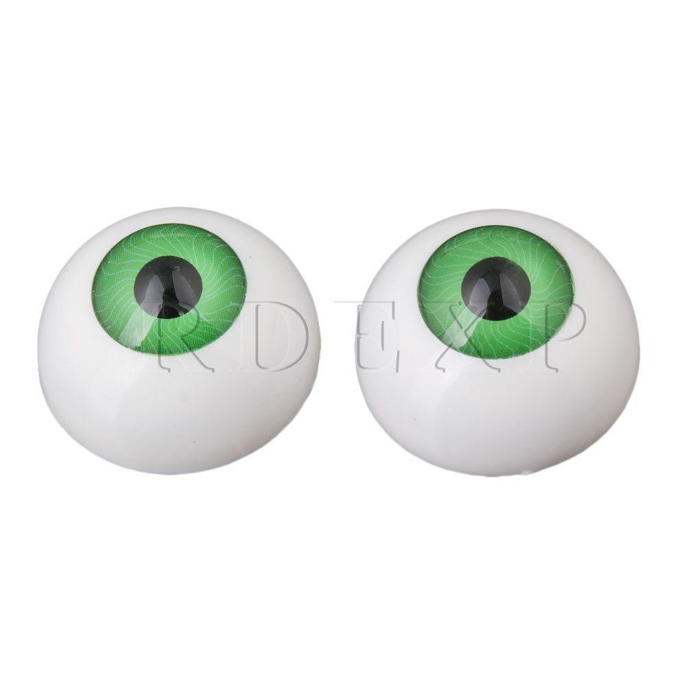 26mm 8PCS 4 Colors Half Round Acrylic Plastic Bear Animal Puppet Eyeball Doll