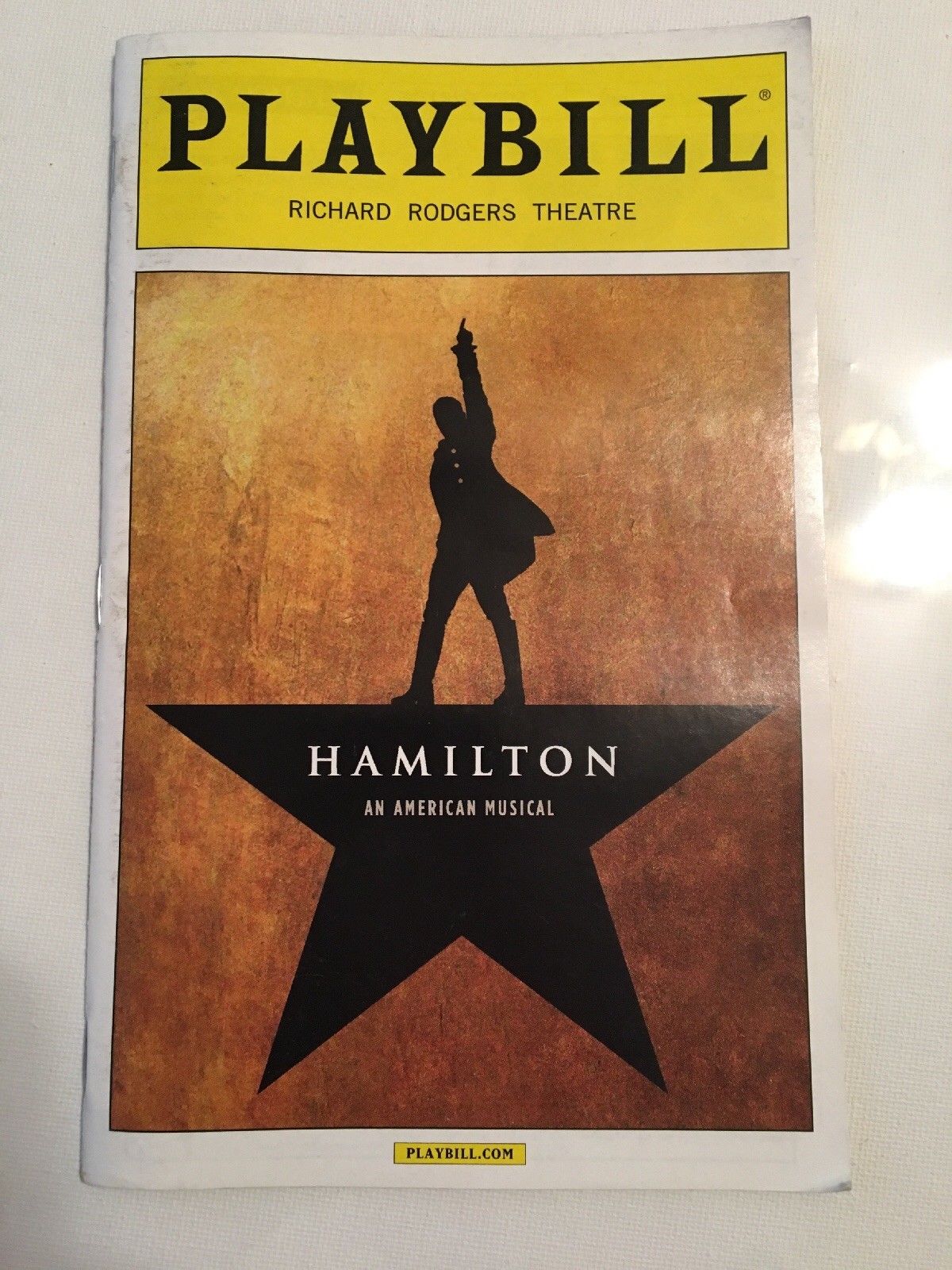 Hamilton Playbill Original Cast