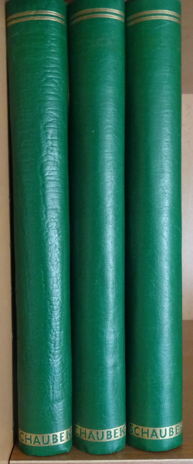 3x Schaubek Springback binder Leatherette green like new, multiple