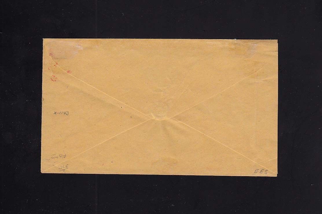 US STAMPS Scott #1 5c FRANKLIN on Cover New York to Albany, NY RED CANCEL