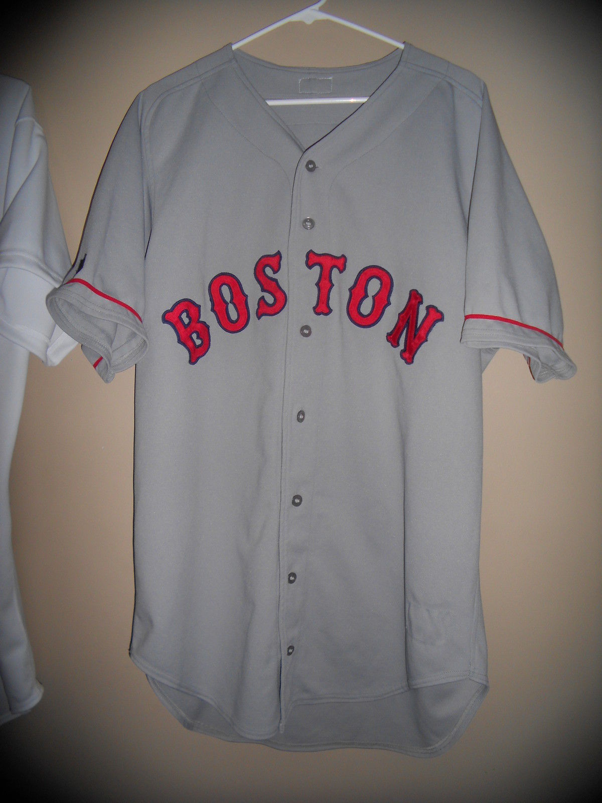 BOSTON RED SOX GAME USED BASEBALL JERSEY