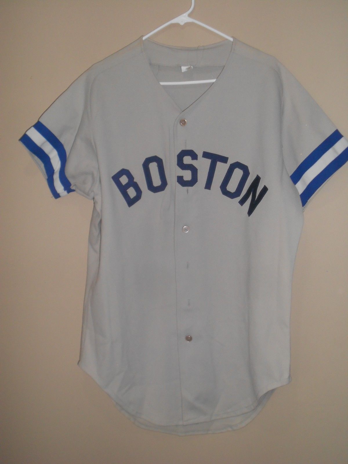 BOSTON RED SOX GAME USED BASEBALL JERSEY