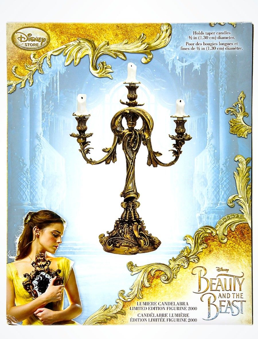 NEW Disney Beauty and the Beast Live Action LE Lumiere Candlestick​ Candleabra