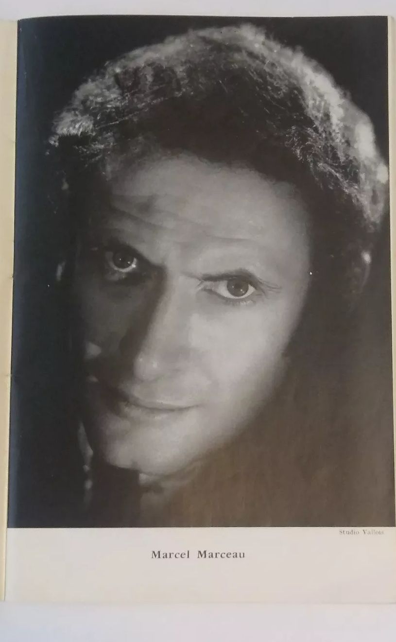 French Theatre Program for Company of Mime Marcel Marceau Vintage Coca Cola Ad