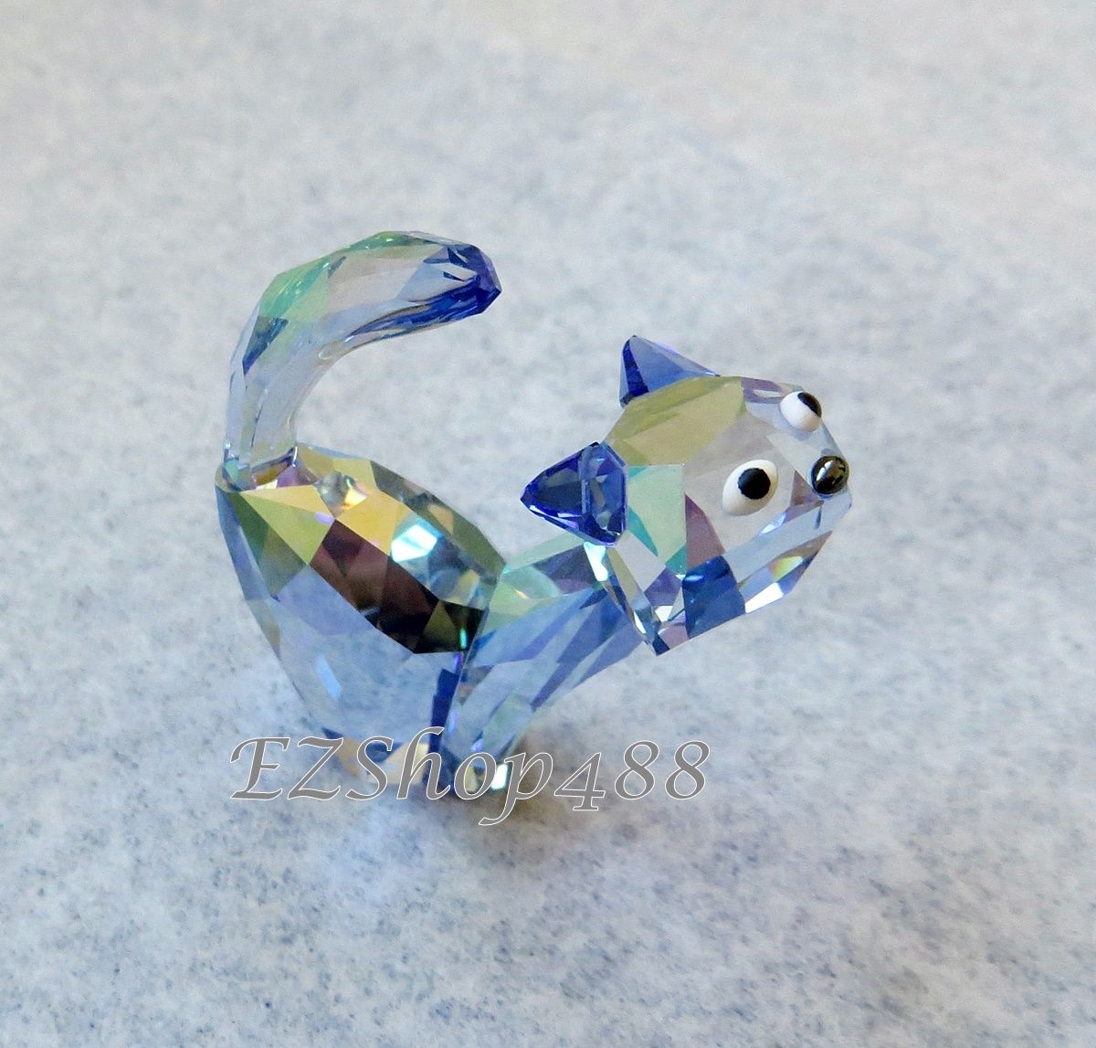 Swarovski Crystal Figurine #1120210 Tom The Cat Purple Cat RARE New in Box