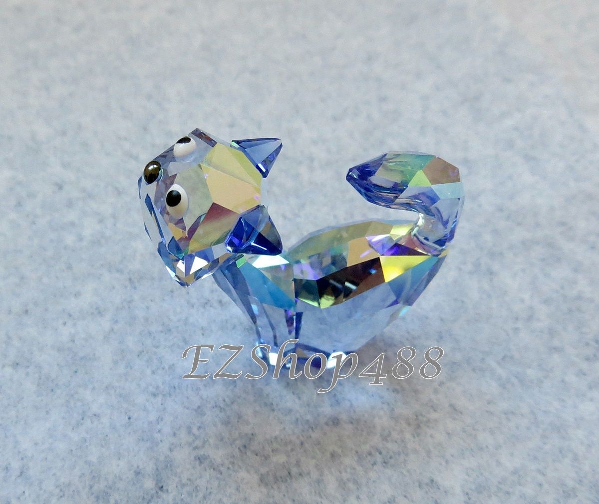 Swarovski Crystal Figurine #1120210 Tom The Cat Purple Cat RARE New in Box