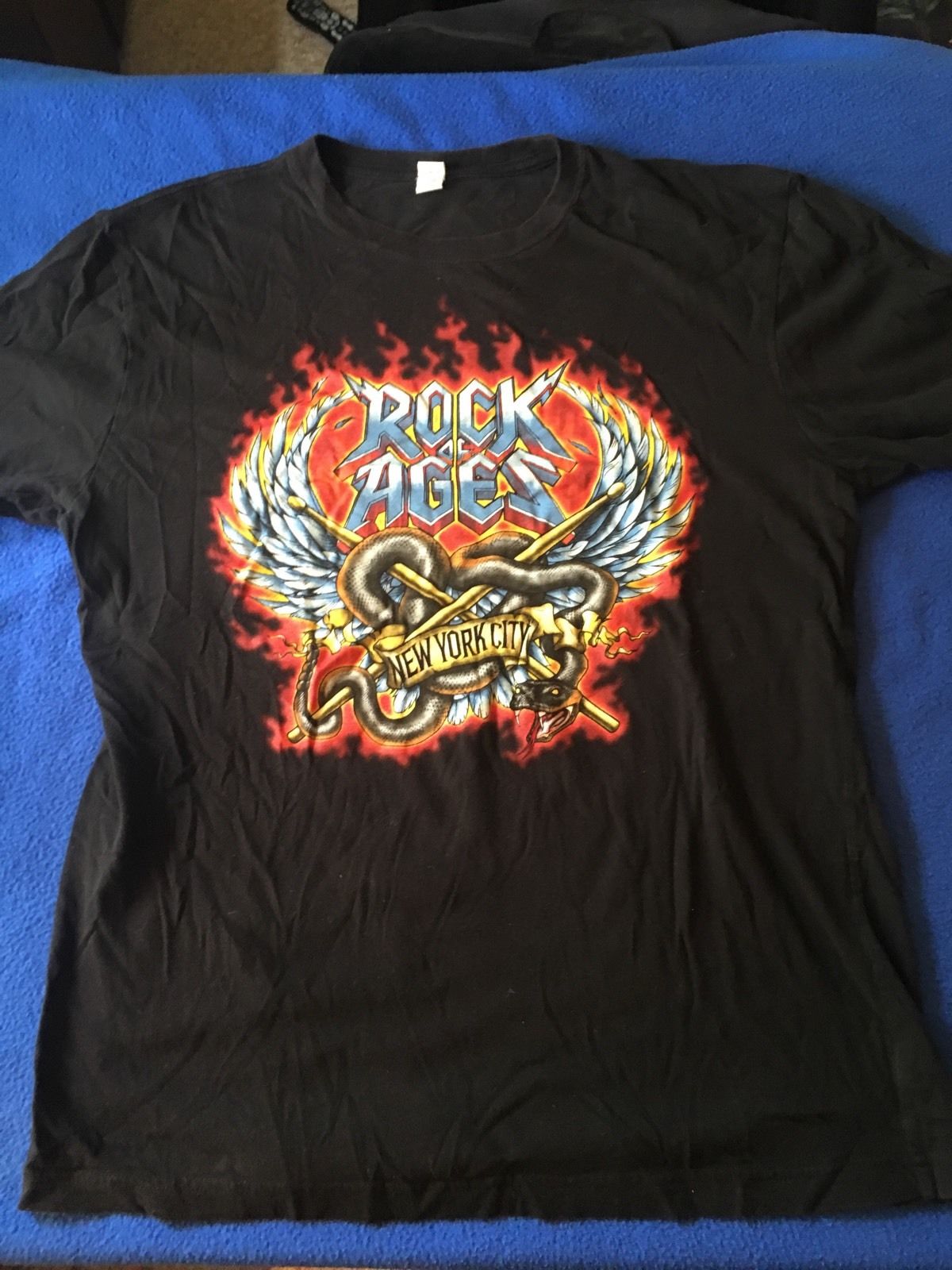 Rock Of Ages Broadway Show Shirt Authentic Original