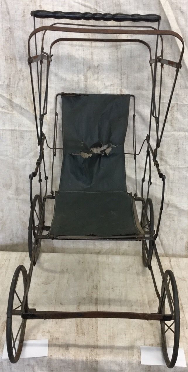 Antique Folding Doll Baby Carriage