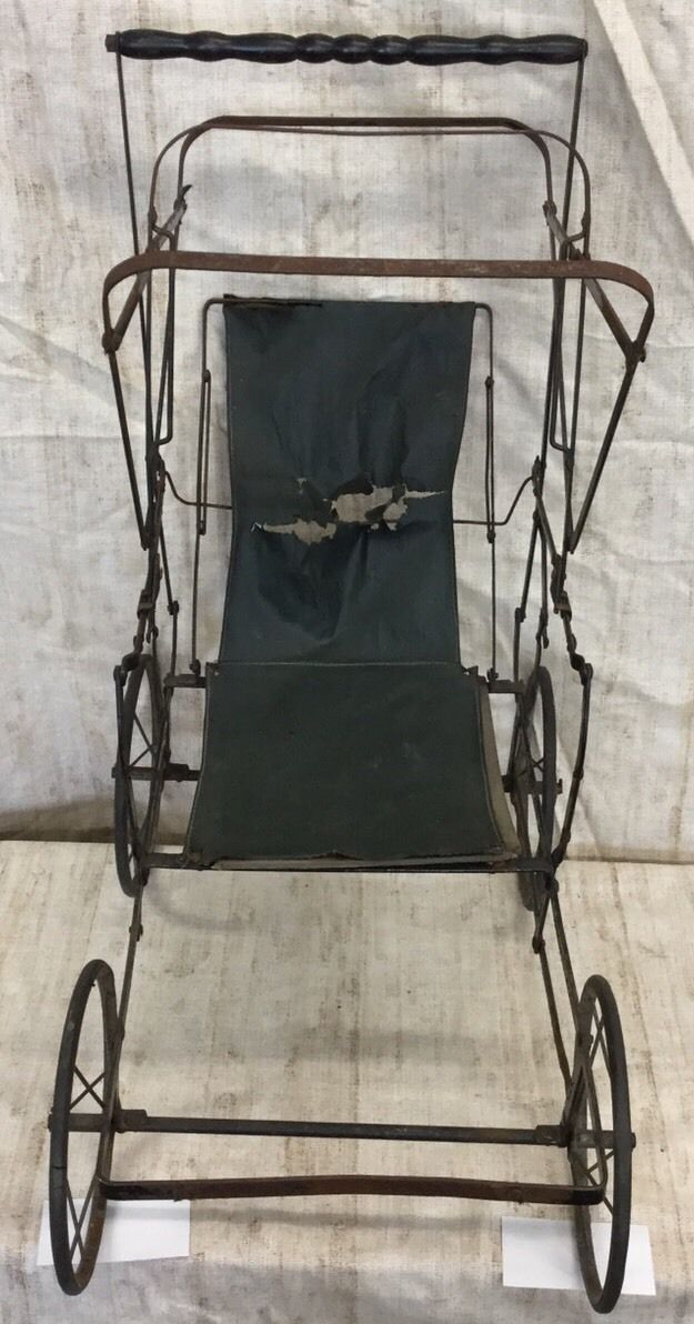 Antique Folding Doll Baby Carriage