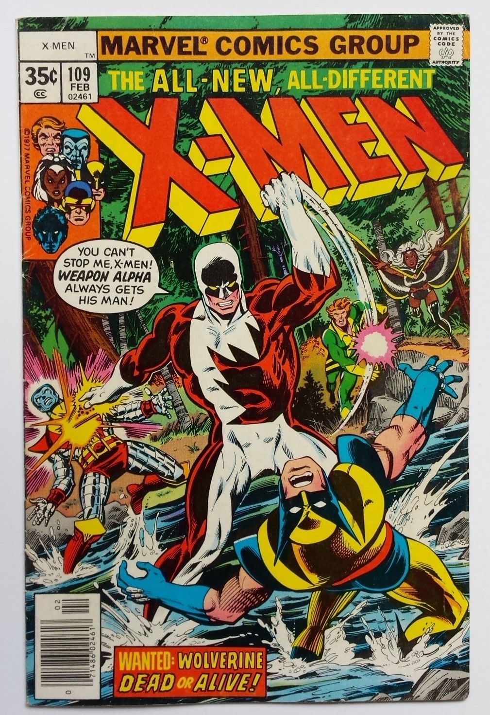 HIGH GRADE BEAUTY* X-MEN #109 1977 *1st WEAPON ALPHA APPEARANCE