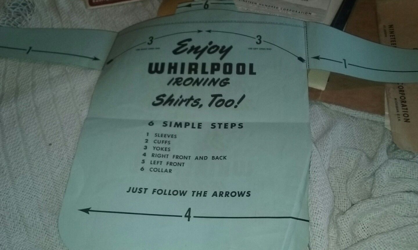 Vintage whirlpool  Wringer Washer Manual ~ model 91135 91235 original envelope!