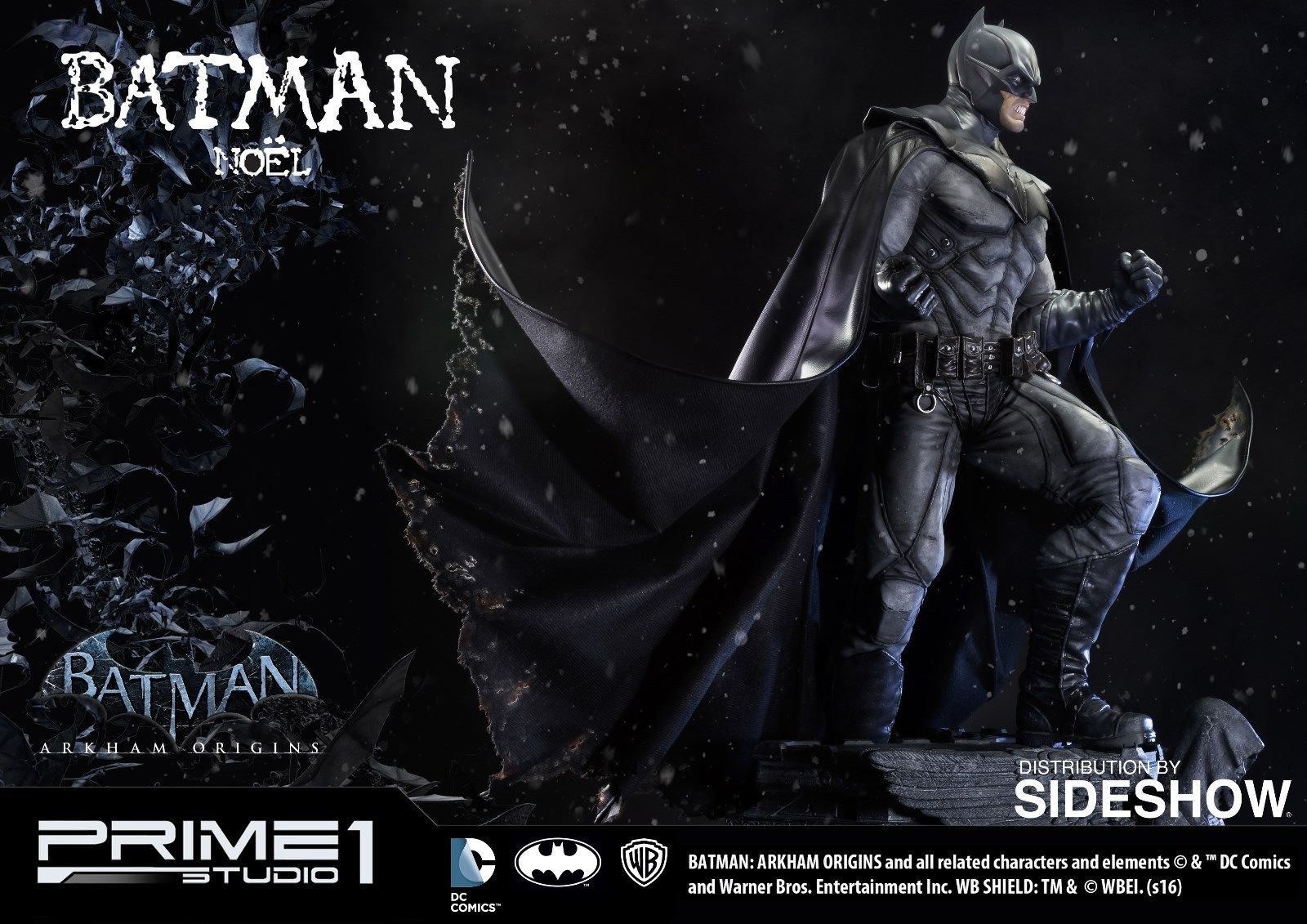 BATMAN NOEL STATUE PRIME ONE STUDIOS SIDESHOW 1/3RD SCALE HUGE SOLD OUT