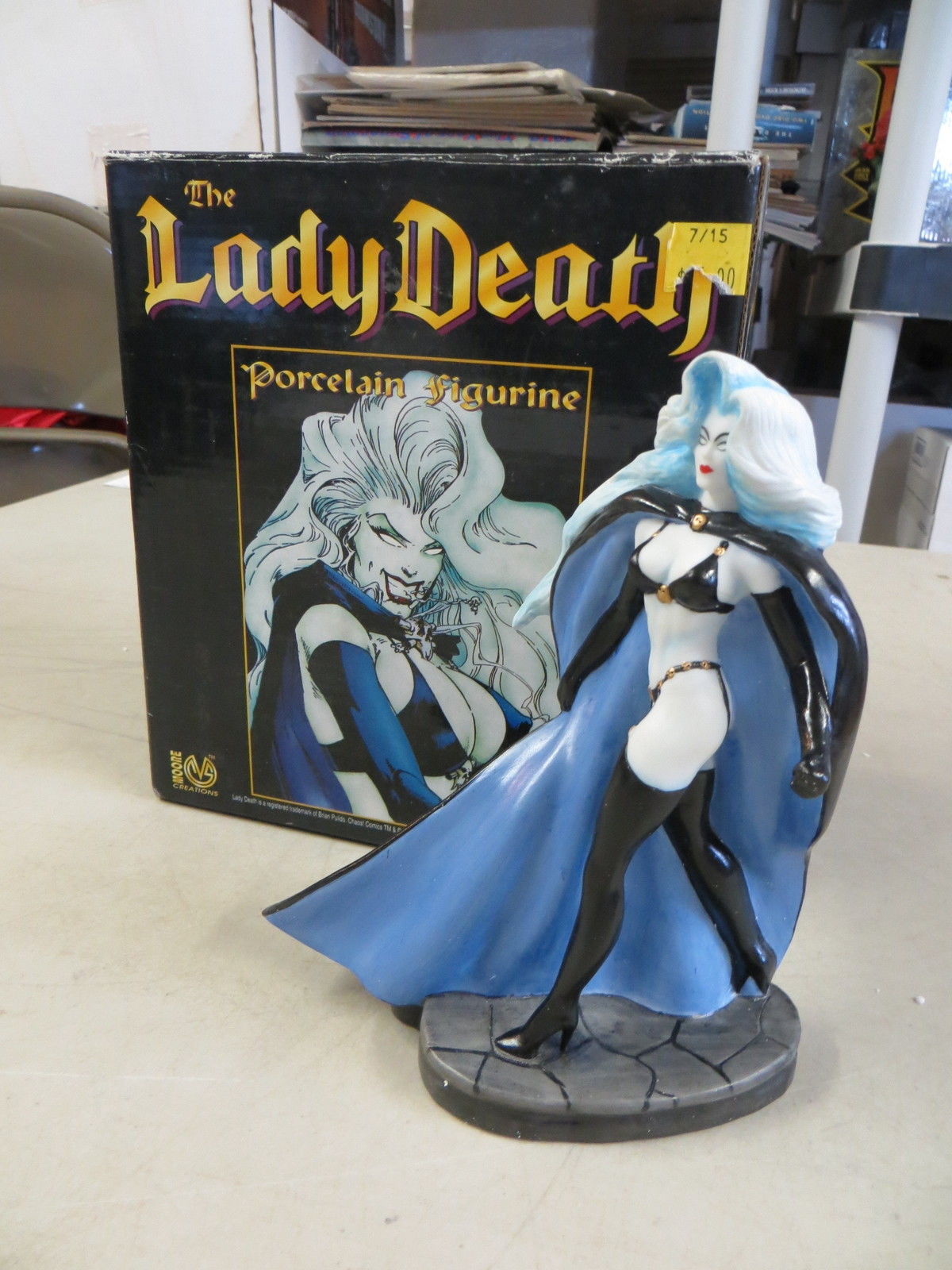 C.S. MOORE CREATIONS LADY DEATH PORCELAIN FIGURINE STATUE CHAOS