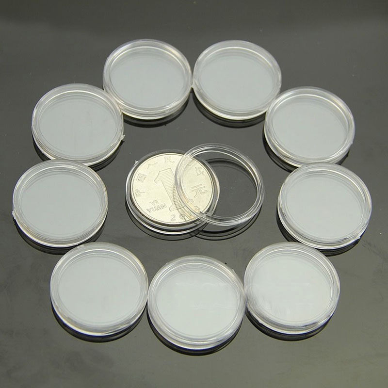 10Pcs 30mm Applied Clear Round Cases Coin Storage Boxes Capsules Holder Hot New