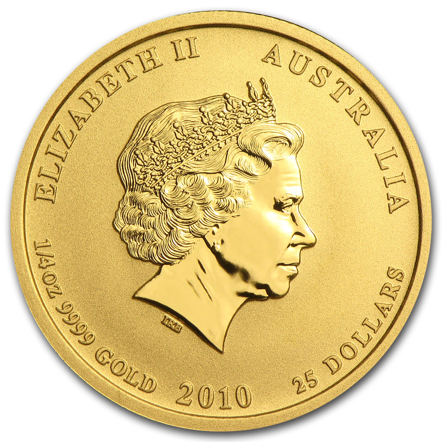 2010 Australia 1/4 oz Gold Lunar Tiger BU (Series II) - SKU #54864