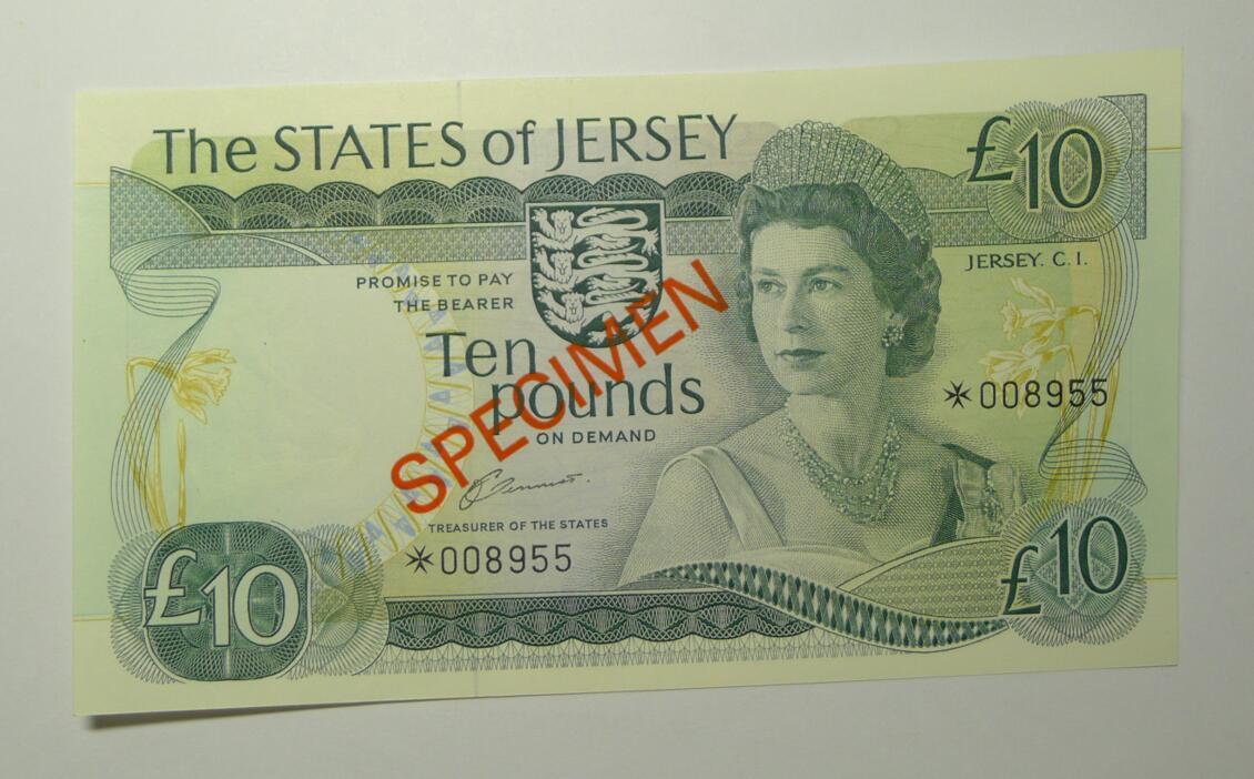 State of Jersey 1 5 10 20 Pounds Specimen Banknote Franklin Mint UNC