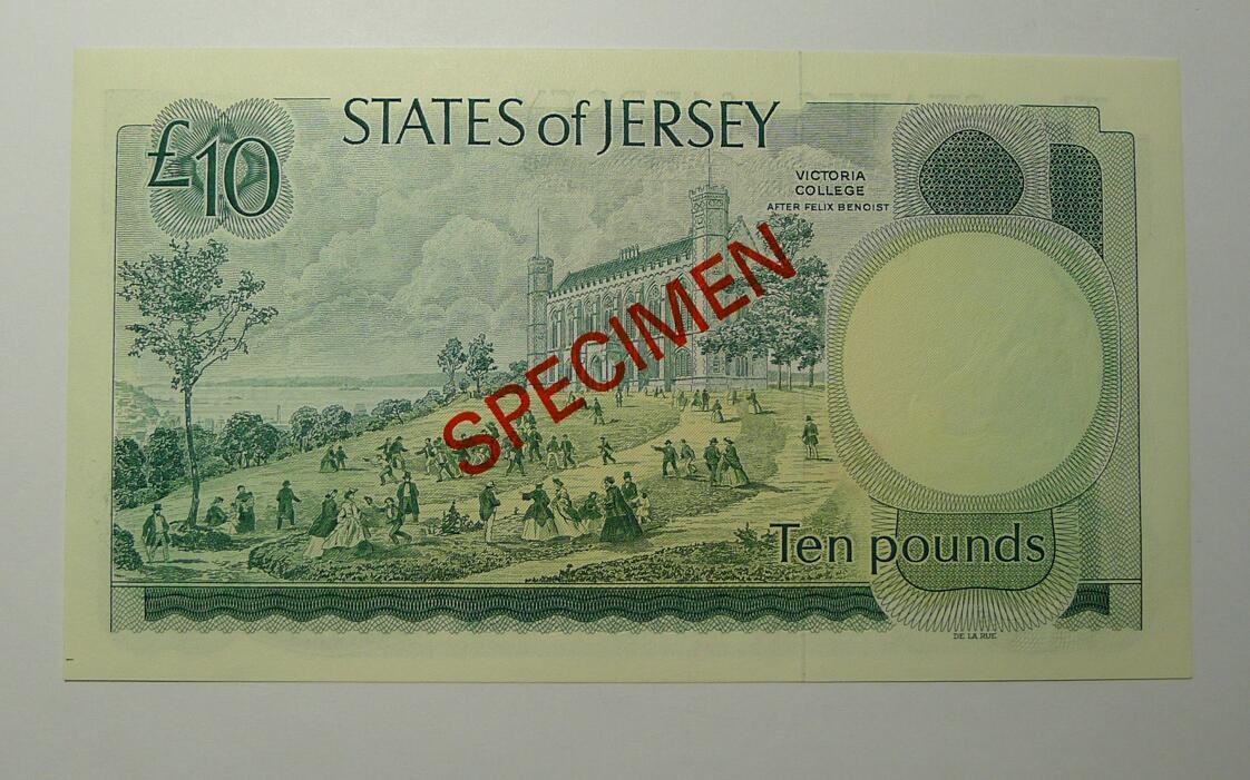 State of Jersey 1 5 10 20 Pounds Specimen Banknote Franklin Mint UNC