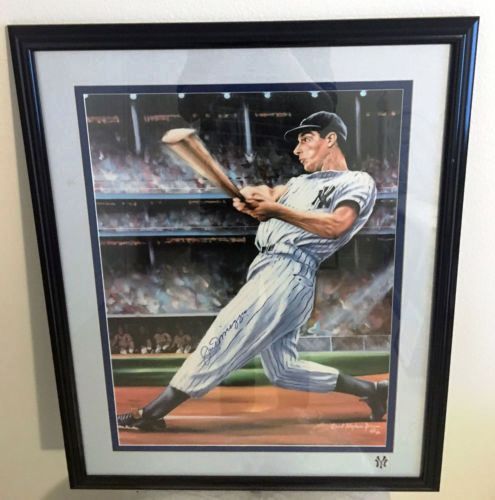 New York Yankees Joe Dimaggio Signed 16x20 Framed Photo Print Autograph Auto JSA