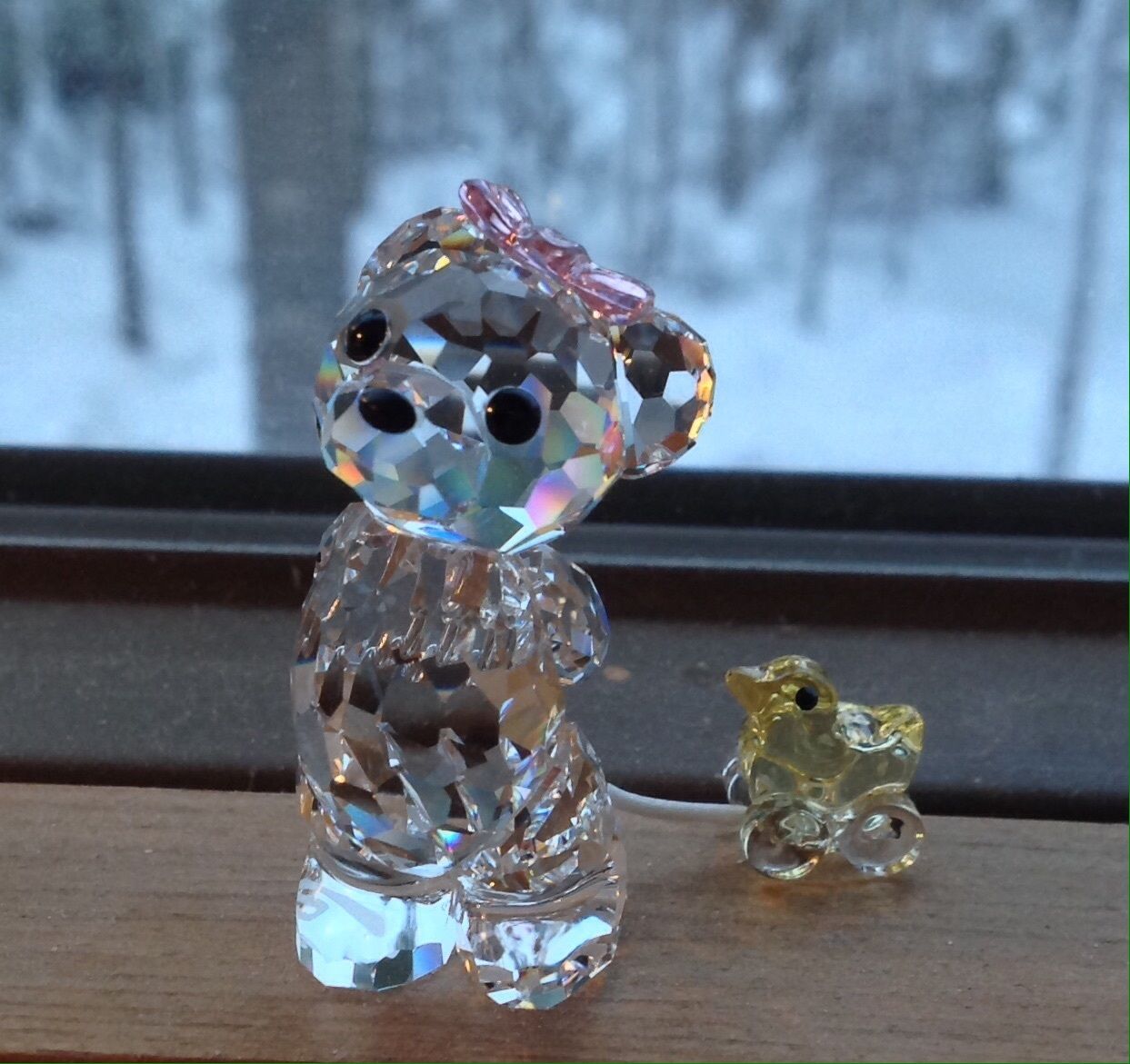 Swarovski Crystal Figurine 2008 KRIS BEAR, "It's A Girl"