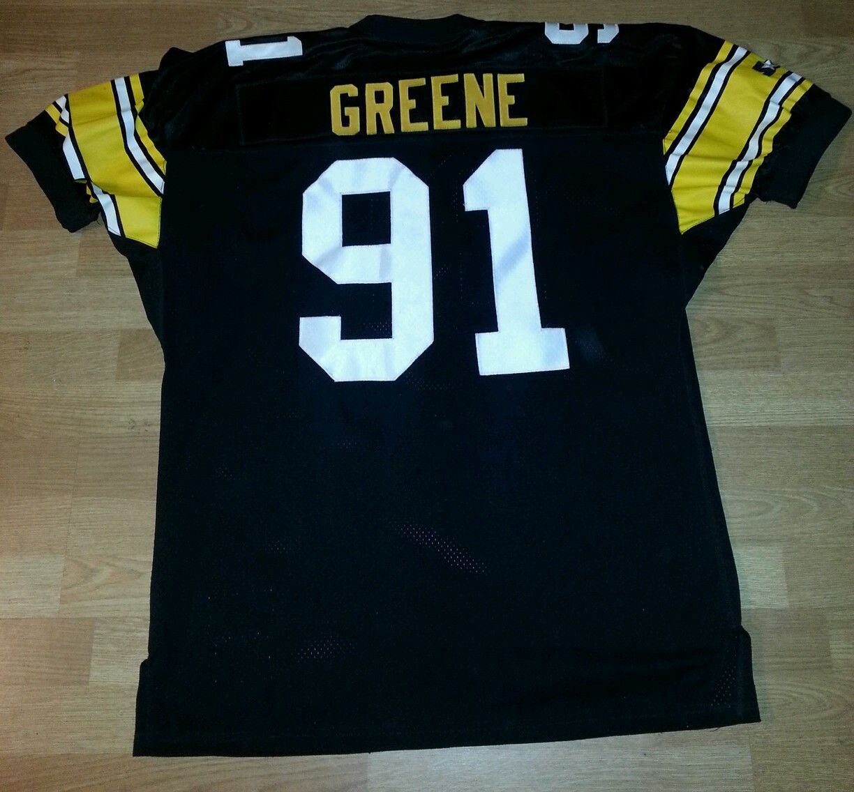 NFL Pittsburgh Steelers Black Game Worn Used Kevin Greene Jersey # 91 1995 RARE!