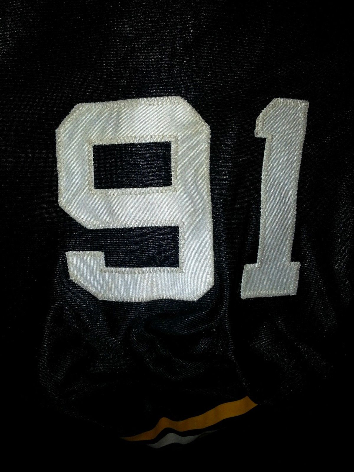 NFL Pittsburgh Steelers Black Game Worn Used Kevin Greene Jersey # 91 1995 RARE!