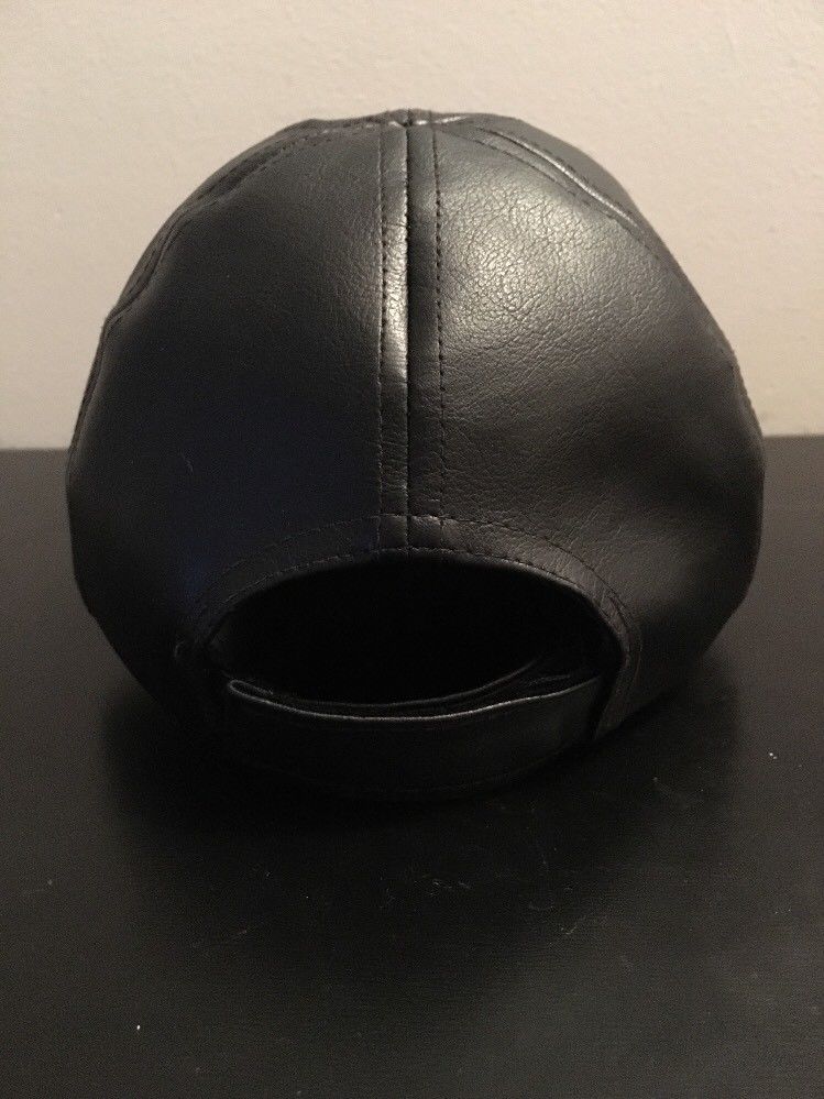 Rare Harley Davidson Hat Cap Small Black Leather Motorcycle Bike Vintage HD 3D