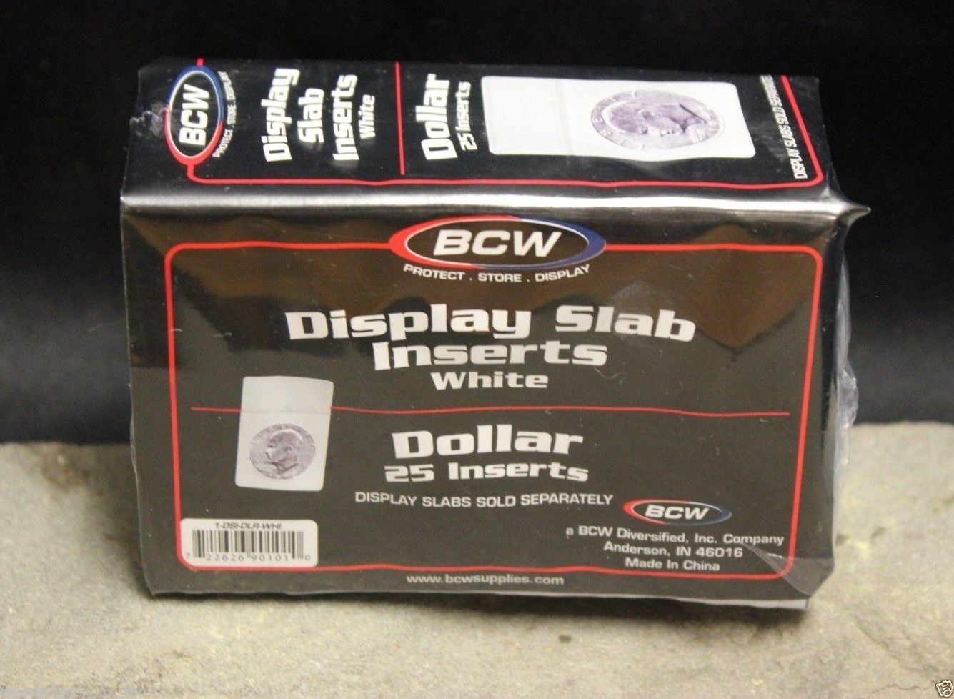 25 BCW Silver Trade Dollar Display Slab INSERTS 38.1mm White Foam Coin Holder