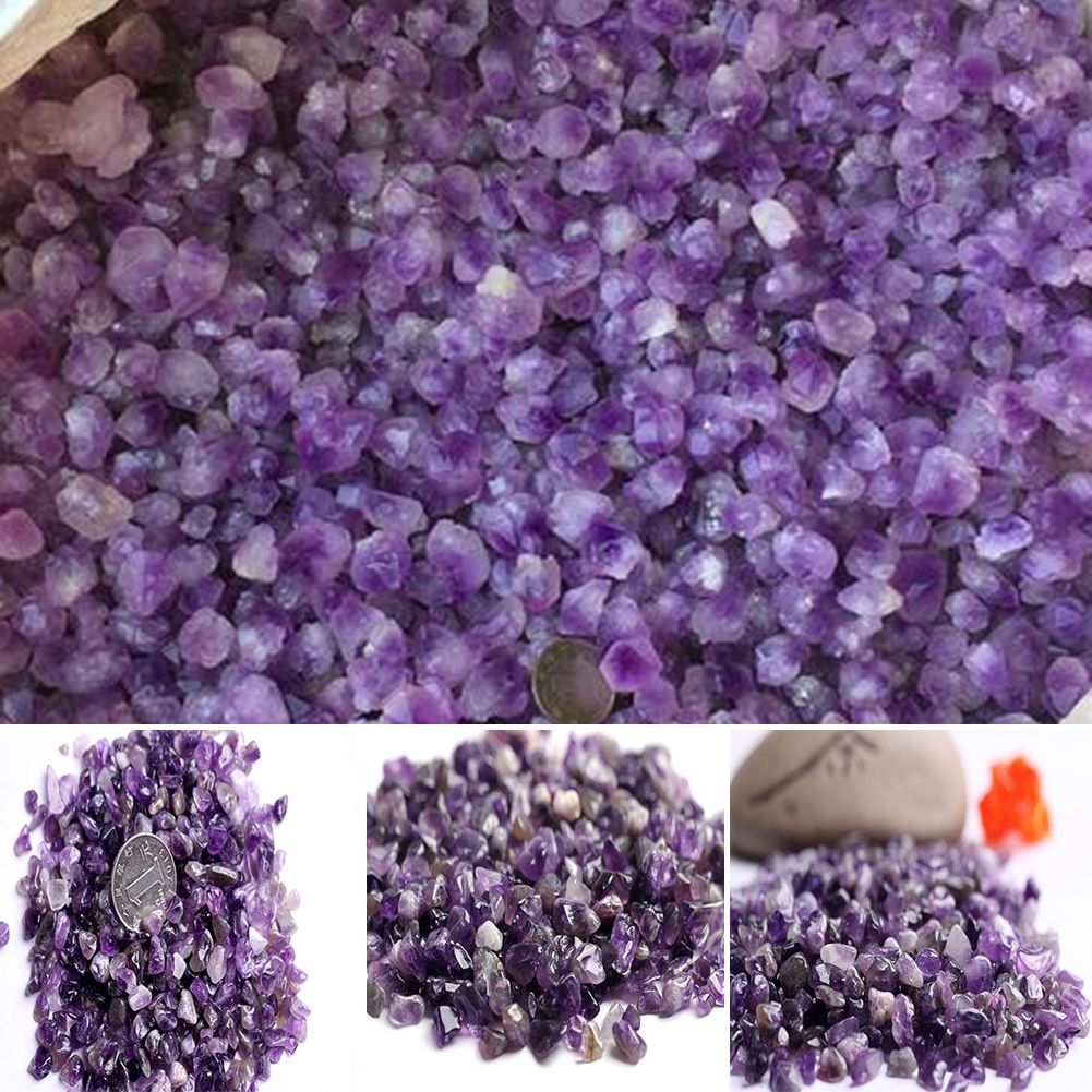 20g Natural Amethyst Skeletal Quartz Point Purple Crystal Cluster Specimen NEW